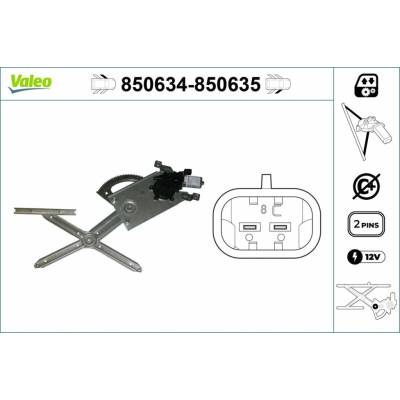 Mechanizmus zdvíhania okna VALEO 850634