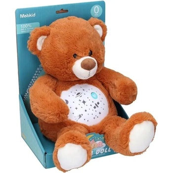 Плюшена играчка Мече с проектор и музика, кафяво, 30 см (f082060-1)