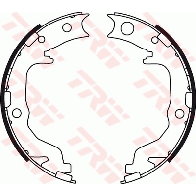 TRW Sada brzdových čelistí, parkovací brzda GS8783 – Zboží Mobilmania