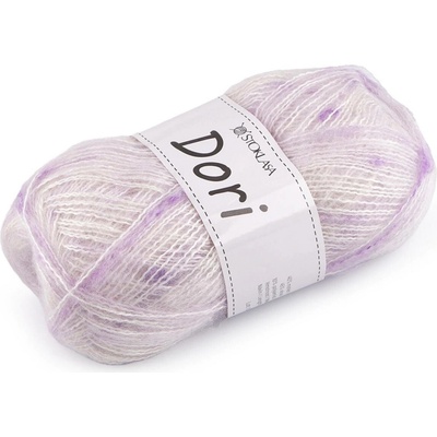 Pletací mohérová příze s nopky Dori 100 g Varianta: 10 (F003) fialová sv., Balení: 1 ks 57863/147367/269749