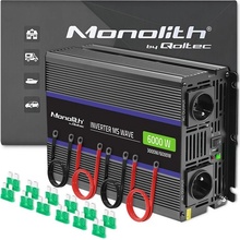 NON Qoltec Monolith 6000 MS Wave Voltage Converter 12V/230V 3000/6000W USB