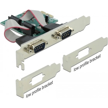Delock PCI-E разширителна карта 2x Сериен RS-232 90007 (90007)
