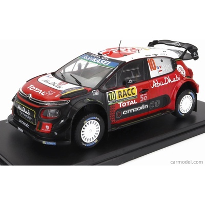 Wrc Edicola Citroen C3 Abu Dhabi N 10 Winner Rally Catalunya Costa Daurada 2018 Sebastian Loeb Daniel Elena Černá Červená Bílá 1:24