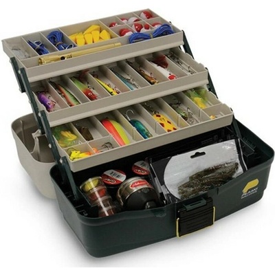 Plano Box Eco-Friendly Three-Tray Tackle Box Green Sandstone