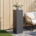 vidaXL Стойка за растения Антрацит 30 x 30 x 100 см Неръждаема стомана (8012506)