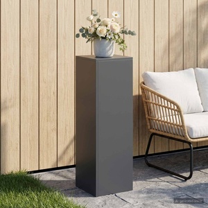 vidaXL Стойка за растения Антрацит 30 x 30 x 100 см Неръждаема стомана (8012506)