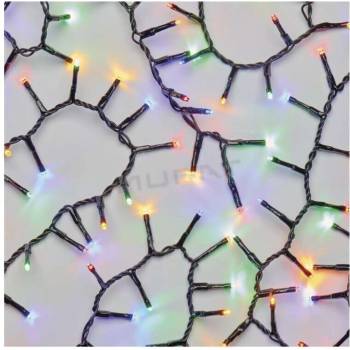 Svietidlo LED VIANOČNÉ- reťaz ježko,6m vonk. a vnút multicolor časovač D4BM04