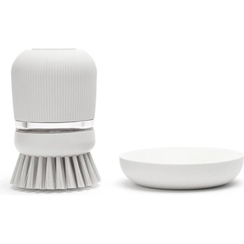 Brabantia Четка за миене на съдове с дозатор за препарат за съдове, светлосива, Brabantia (BRAB302640)