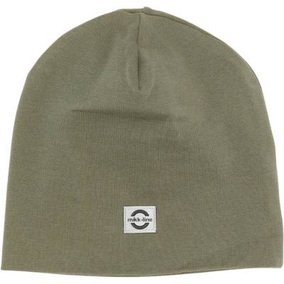 Mikk-Line dětská bavlněná čepice z BIO bavlny 9044 dusty olive