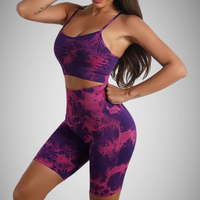 legínovo Fitness set calypso fialový