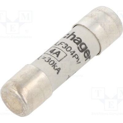 HAGER LF304PV Pojistka: tavná; 10x38mm; kulatý,průmyslová; 4A; 1kVDC; gPV