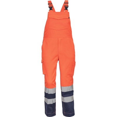 CERVA Работни панталони cerva ciudades lorca hv / hi-vis с нагръдник - тъмносин/hv оранжев 56 (0353000491056)