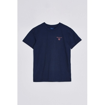Gant D2. Contrast Shield T-shirt modrá