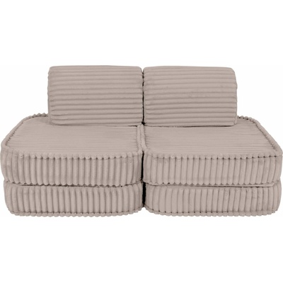 MeowBaby Churros detská pohovka Basic Pebble Beige
