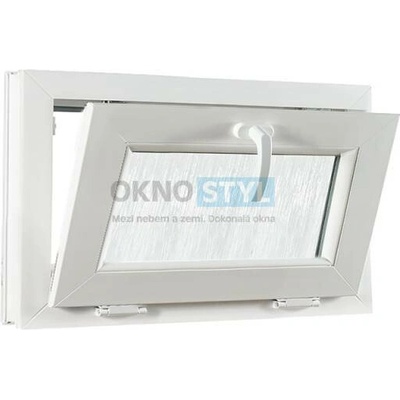 OKNOSTYL.cz plastové okno sklopné sklo kůra REHAU 6000 x 4200 mm Bílá
