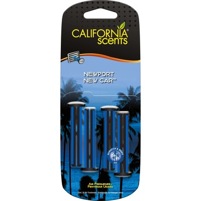 California Scents Vent Stick Newport New Car 4 ks