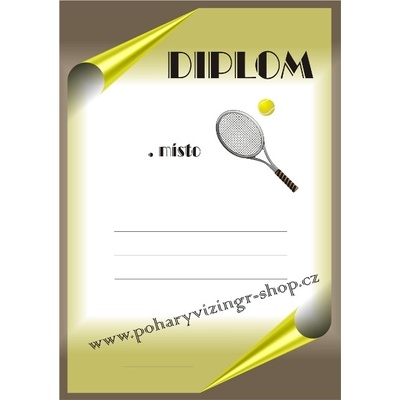 VIZINGR Tenis diplom A4 č.71