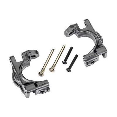 Traxxas предно окачване на главината HD сив (за #9080)