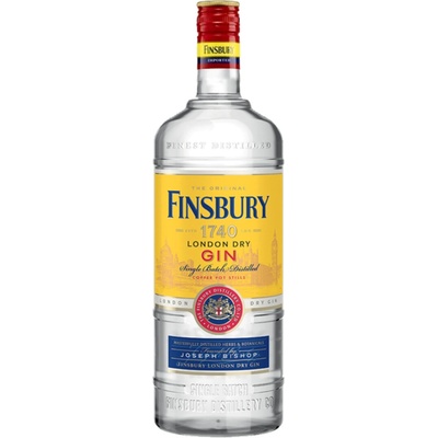 Finsbury London Dry Gin 60% 1 l (čistá fľaša)