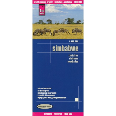 mapa Zimbabwe 1:800 t. voděodolná