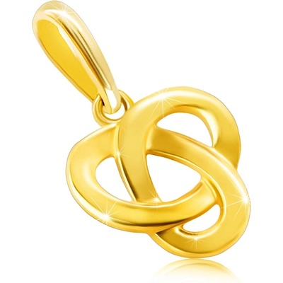 Šperky Eshop Zlatý 14K přívěsek trojcípý keltský uzel s plochým lesklým povrchem S1GG235.31