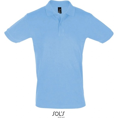 Sol´s Collection polokošile Perfect Men krátký rukáv pánská Cot-25113441001 modrá nebesky