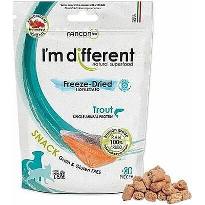 I´M DIFFERENT SNACK pstruh mrazom sušená maškrta 40 g