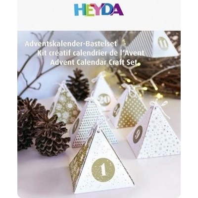HEYDA Adventný kalendár krabičky zlatý 24 ks