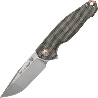 Viper KATLA Stonewash M390, Green Canvas Micarta V5982CG