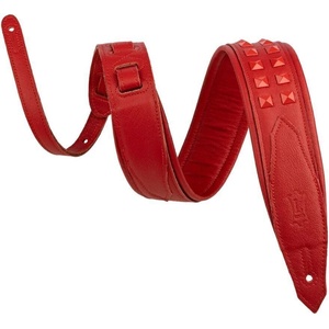 Levy's Rebel Leather Red/Red Каишка за китара (M81GRPDX-RED)