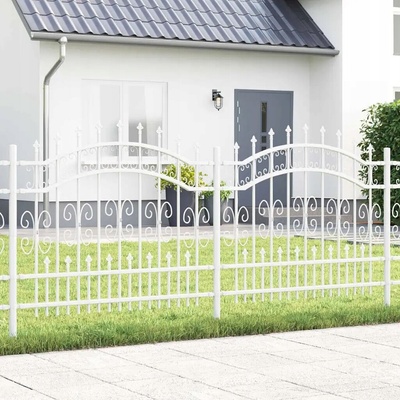 Oplocení plot bílý 140 cm, práškově lakovaná Ocel