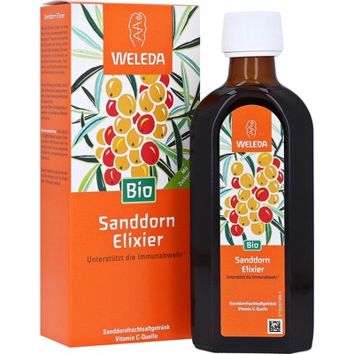Weleda Bio Rakytníkový sirup certifikovaný organický sladený cukrom a medom 250 ml