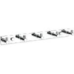 DECOR WALTHER Закачалка с ламели Basic хром (0530500)
