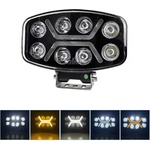  Led мощен диоден фар халоген лампа 12v-24v 90w бяло-жълто за АТВ джип камион трактор земеделски и селскостопански машини