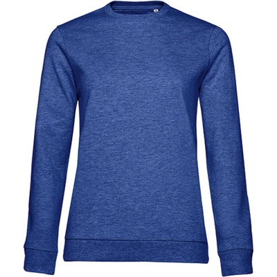 B&C dámska mikina cez hlavu WW02W Heather Royal Blue
