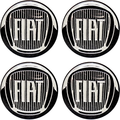 Kolesovky nálepky na auto Fiat 5,5cm čierne