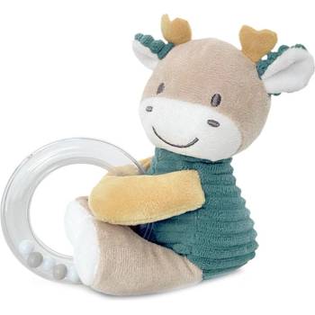 Lorelli Бебешка дрънкалка с ринг Lorelli - Natural, еленче, синьо (10191370006)