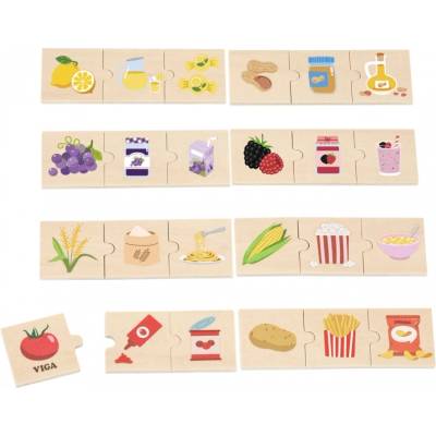 Viga Toys Открий връзките между природата и храната, логически пъзел (lk44780)