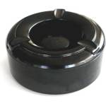ALKAN AN-Пепелник ветроустойчив кръгъл Ø10xh4cm ЧЕРЕН (К-2009) (0136163)