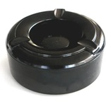 ALKAN AN-Пепелник ветроустойчив кръгъл Ø10xh4cm ЧЕРЕН (К-2009) (0136163)