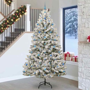 vidaXL С изкуствено коледно дърво 270 cm 300 LED светодиода Топло бяло (3395782)