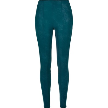 Urban Classics Дамски кожен панталон в цвят тюркоаз Urban Classics Ladies PantsUB-TB3763-01149 - Тюркоаз, размер XS