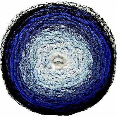 Chainy Cotton Cake ReTwisst 46 bílá a variace modré
