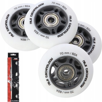 Nils Extreme PU 70 mm 82A s ložisky ABEC 9, 4 ks