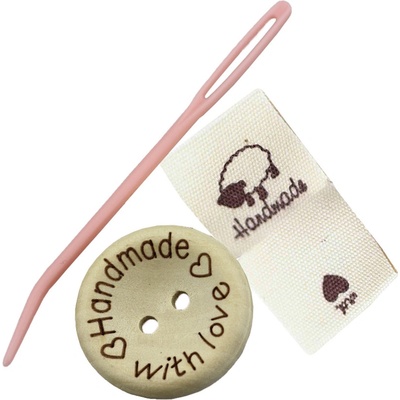 Pro Háčkování Látková cedulka, knoflík a jehla na vlnu v. 7 – Zboží Mobilmania