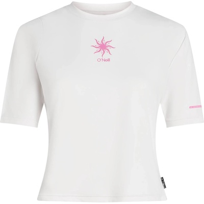 O'Neill Дамска плажна тениска от ликра O'Neill Women's Hybrid UPF Polygiene T-Shirt Lycra - Snow White - размер XS (150-6547-0211)