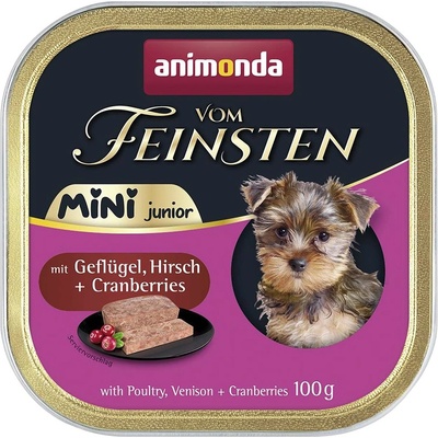 Animonda Vom Feinsten Junior Mini - птиче месо, елен и червени боровинки 100 g