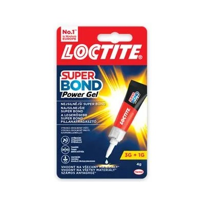 HENKEL Гел за лепене на възглавници, 4 g, HENKEL "Loctite Super Bond Power Gel" 2733070/2955247 (2955247)