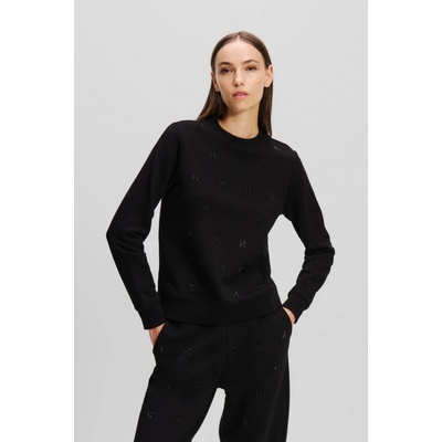 Karl Lagerfeld KL Rhinestone Sweatshirt Black