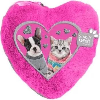 PASO Studio pets плюшен ученически несесер-сърце